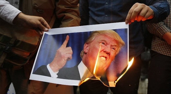 Poster of US President Donald Trump